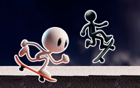 Black and White Stickman