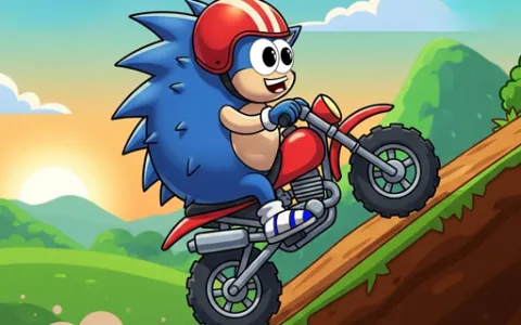 Blue Hedgehog Hill Dash Ride