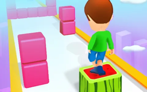 Cube Tower Stack 3D