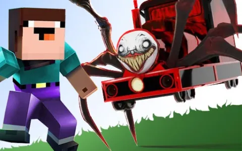Noob VS. Spider Train