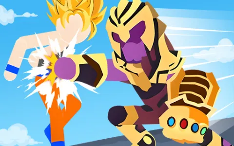 Stickman Warriors Superhero Fight