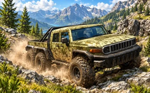 6×6 Offroad Jeep