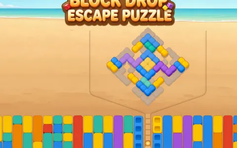 Block Drop Escape Puzzle