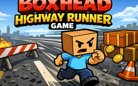 Boxhead Highway Runner Game
