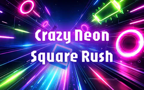 Crazy Neon Square Rush