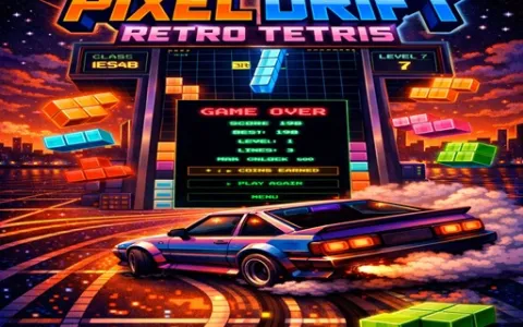PIXEL DRIFT RETRO TETRIS