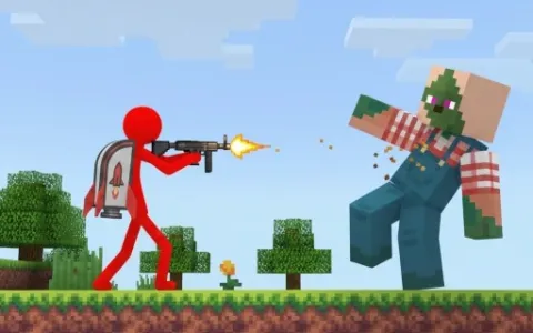Red Stickman vs Craftmans 2
