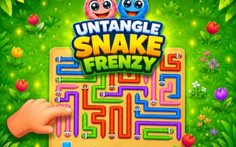 Untangle Snake Frenzy
