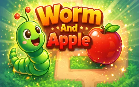 Worm And Apple