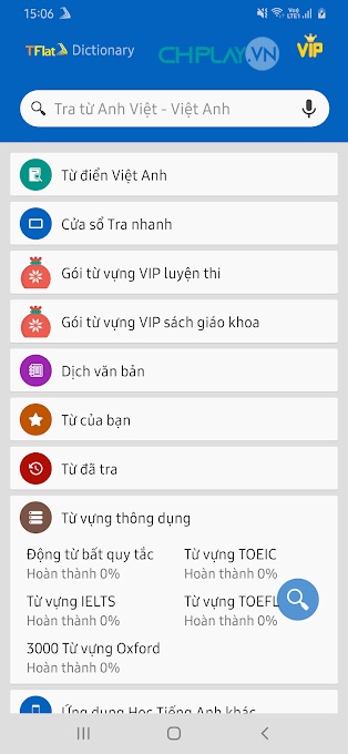 Từ điển Anh Việt TFlat 1